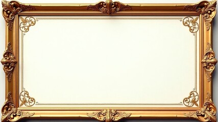 Vintage Wedding Invitation Frame - AI Photorealistic Design