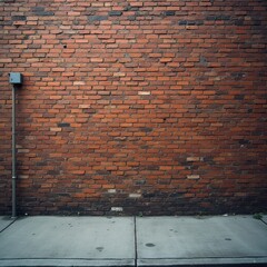 Grunge Brick Wall Urban Concrete Street Industrial Scene