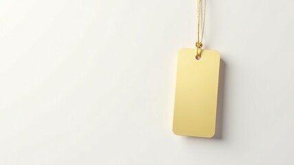 Golden Tag Minimalist Design, Elegant Pricing Label