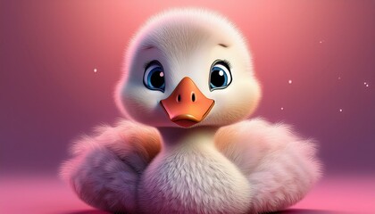 Niedliches Schwanenk&uuml;ken