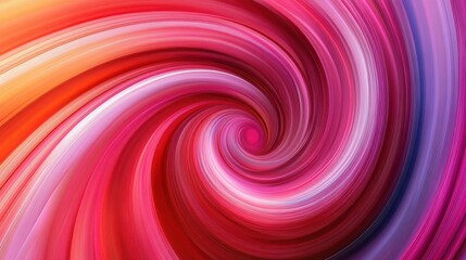 Vibrant red and pink spiral swirl background with dynamic abstract design