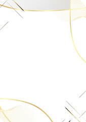 White and Gold Modern Background Flyer - 1