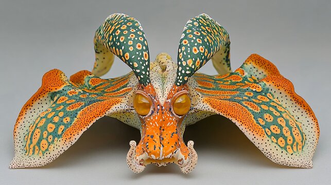 Fantasy creature sculpture, studio shot, detailed artwork, imaginative design, for fantasy art