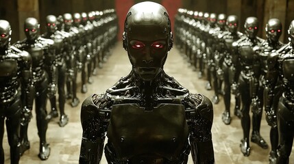 Exploring how AI robots are revolutionizing chaos in human resources with smart solutions and futuristic designs.