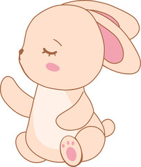 This playful cartoon bunny and rabbit clipart.perfect for celebrate with Easter Day and first easter for kids.