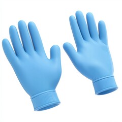 Fototapeta premium 3D icon cartoon of a pair of gloves, isolated on a white background --quality 2