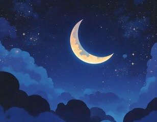 Naklejka premium Beautiful night sky