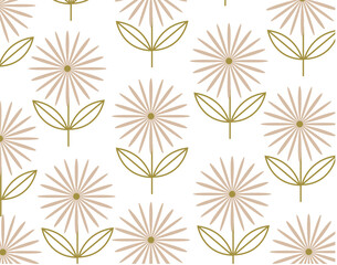 A delicate arrangement of floral patterns, featuring intricate petals and leaves in harmonious symmetry. 