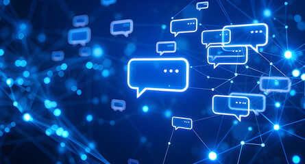 Futuristic AI Chatbot Interface