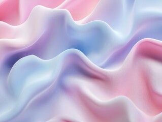 Obraz premium Abstract Pastel Waves Flowing Softly