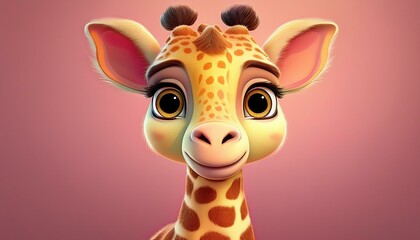 Obraz premium Niedliche Giraffe