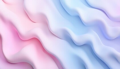 Obraz premium Abstract Pink and Blue Wavy Textile Design