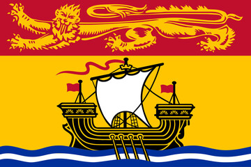 Fototapeta premium New Brunswick Canada flag background