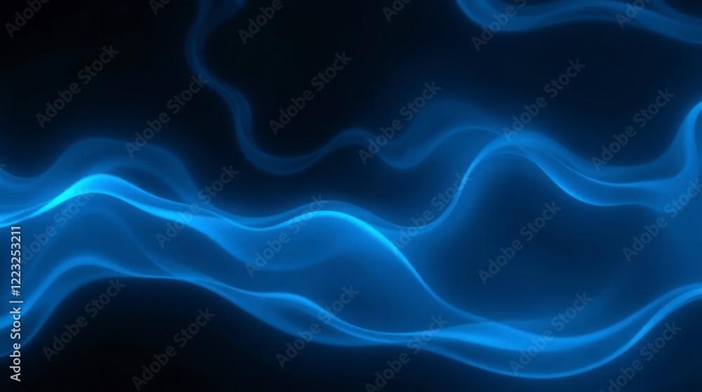 Poster 3d an artistic abstract design resembling a dynamic interplay of liquid marble and cloud-like forms.