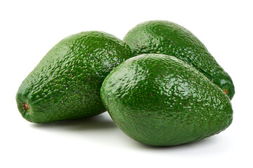 Avocado, isolated on white background.