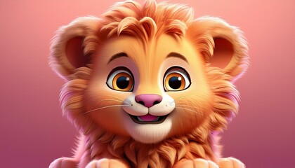 Obraz premium Niedlicher Löwe