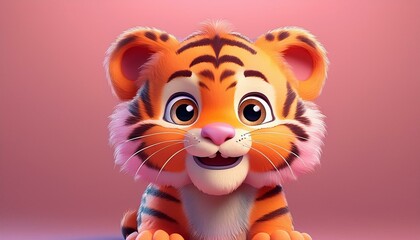 Fototapeta premium Niedlicher Tiger
