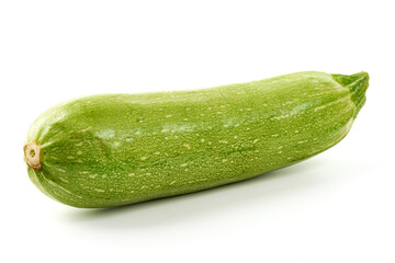 Fresh zucchini, squash, isolated on a white background.