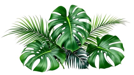 palm tree isolated on white