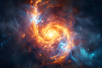Cosmic Display: Vibrant Depiction of a Neutron Star within the Boundless Universe