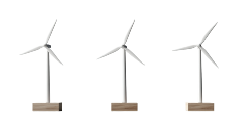 wind turbine on a white background