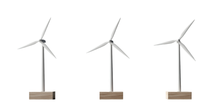 wind turbine on a white background