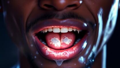 Close-up of Oral Cancer: A Stark Visual Depiction