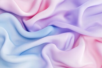 Obraz premium Draped Pastel Fabric Softly Undulates in Gentle Waves