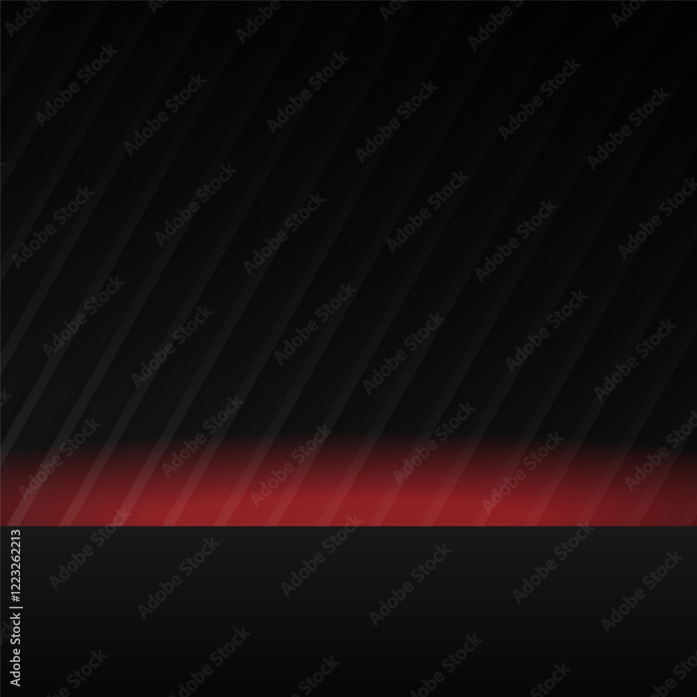 Poster dark gradient background with a subtle diagonal stripe pattern and a red glowing accent.elegant dark