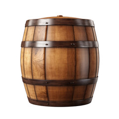 Obraz premium wooden barrel isolated on white