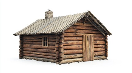 Rustic Log Cabin in Serene Natural Setting