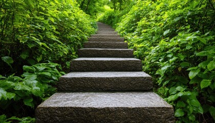 Obraz premium A tranquil mountain trail with a cascading waterfall surrounded by lush greenery adventurous beauty natural serenity and timeless charm refreshing and inspiring