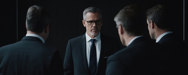 Business discussion with confident male manager guiding colleagues casual professional vibe in a contemporary office environment