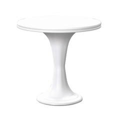 white pedestal on white