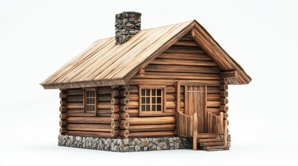 Charming Log Cabin with Rustic Appeal and Stone Details