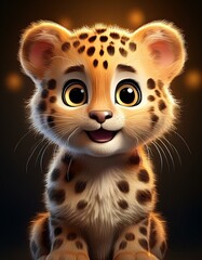 Fototapeta premium Niedlicher Leopard