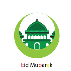 Masjid vector illustration .