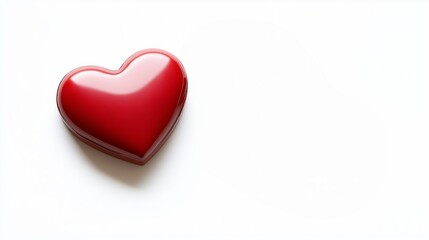 Fototapeta premium A decorative design featuring the red hearts isolated on white background. Valentine's Day.