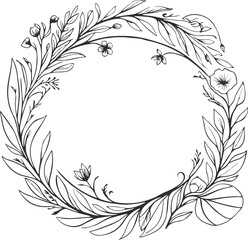 Eco-conscious imagery flower and leaf vector art using only line art 1.eps