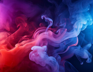 Obraz premium Color smoke on black background