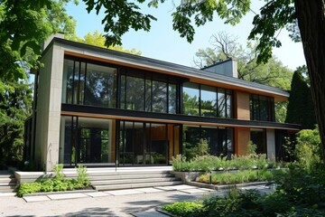 Exterior of a modern luxury home