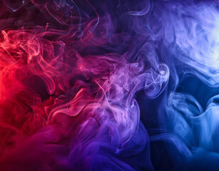 Fototapeta premium Color smoke on black background