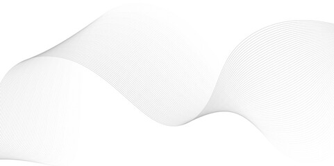 Abstract white background with grey smoke blend wave lines and technology background. Technology flow grid blend curve wave line digital isolated energy, music dynamic gradient thin digital line.