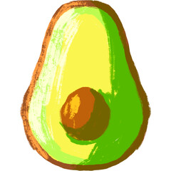abstract hand drawn fruit png