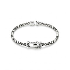 silver bracelet with diamonds