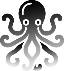 cute octopus logo vector art