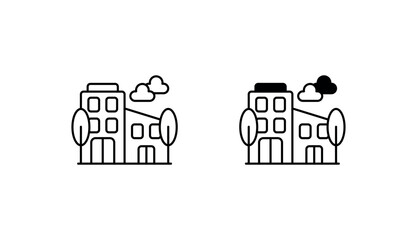 Flat icon design with white background stock illustration