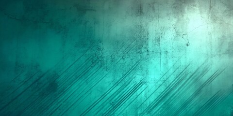 Teal green grunge backdrop with diagonal lines, cracked concrete texture, enhancing design, web, and social media visuals