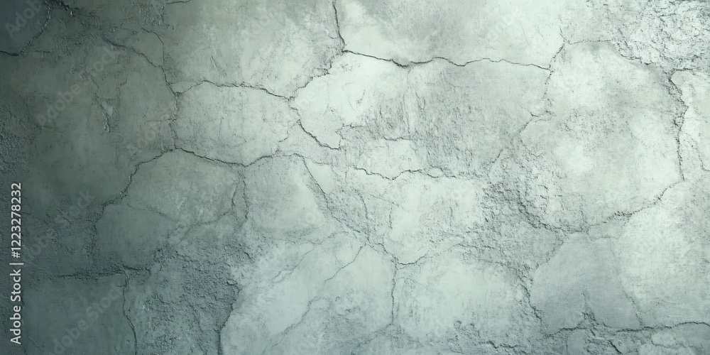 Poster light illuminating a cracked concrete wall, showcasing a rich texture and creating an intriguing bac