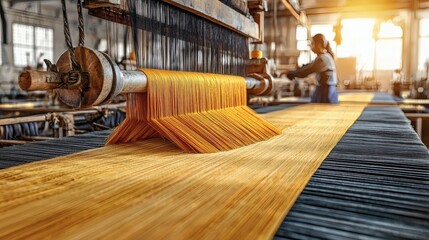 Golden Threads: A Glimpse into Traditional Textile Weaving
